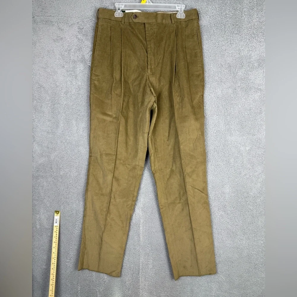 Ralph Lauren pleat front corduroy pants unhemmed men’s 36